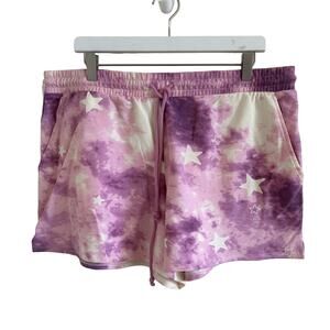 Wild fox Tie Dye Stars Shorts Size XL NWT